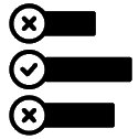 icône de trois barres horizontales