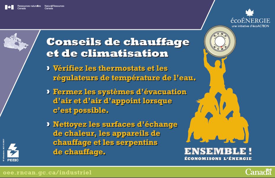 CONSEILS DE CHAUFFAGE ET DE CLIMATISATION (MAX 25) (AFFICHE)