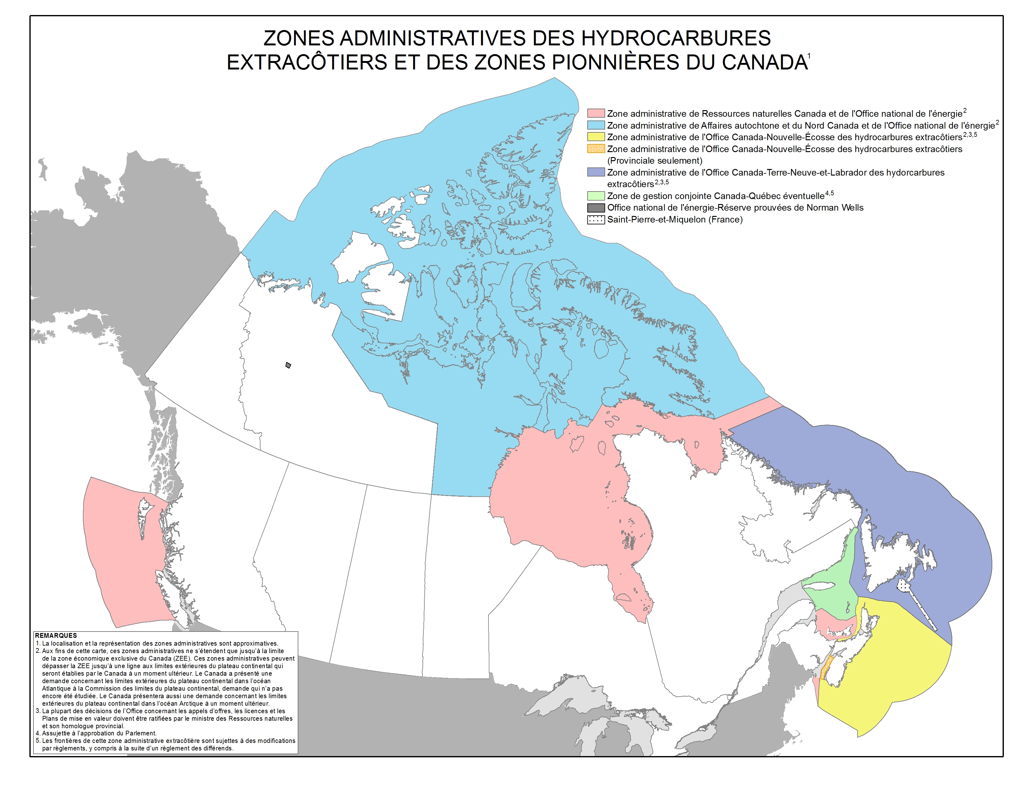 Compétence en matière de pétrole et gaz dans les zones extracôtières et pionnières au Canada