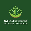 Image d’une carte du Canada superposée du texte : IFN, Inventaire forestier national du Canada.