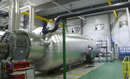 Turbine et unité de condensation du système à cycle organique de Rankine de la Nechako Lumber Company, à Vanderhoof, en Colombie-Britannique.