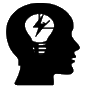 icône d'une silhouette de la tête d'une personne