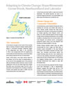 Page couverture de l’étude de cas intitulée «Adapting to Climate Change: Slope Movement- Corner Brook, Newfoundland and Labrador»