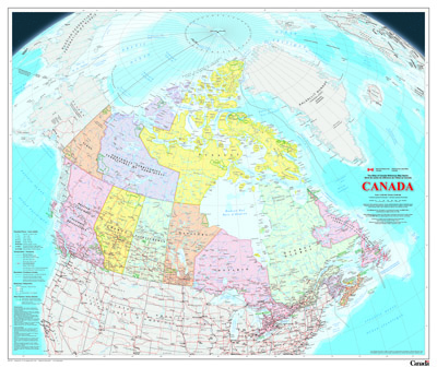 Carte du Canada [bilingue]