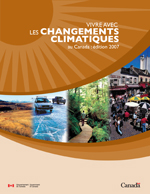 Page couverture de le rapport Vivre avec les changements climatiques au Canada : édition 2008