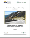 Page couverture de l’étude de cas, intitulé, Vulnerability of Coquihalla Highway – Hope to Merritt Section