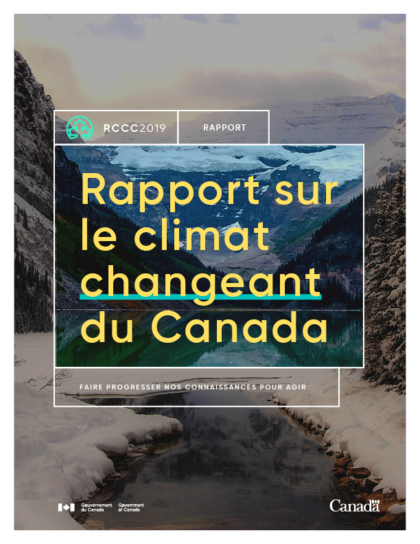 couverture du rapport pour, Rapport Le climat changeant du Canada, 2019