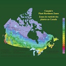 Image montrant sur la carte du Canada les zones de rusticité des plantes représentées par un code de dégradés de couleurs.