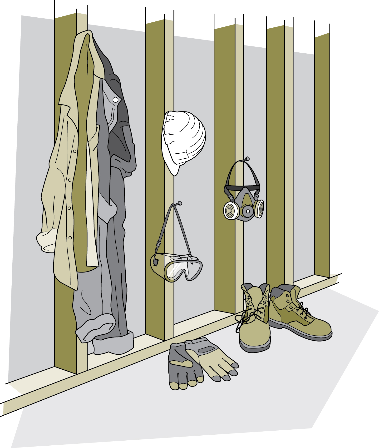 Figure 1-1 Vêtements protecteurs