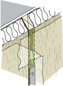 Figure 4-3 Sceller les joints du pare-air-vapeur
